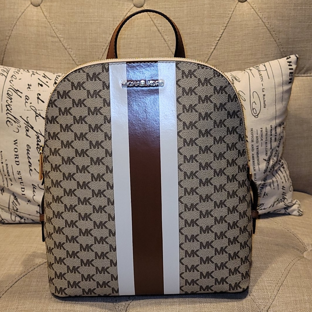 NWT Michael Kors Cindy Backpack Center Stripe $298